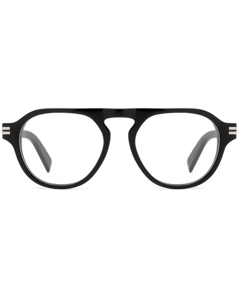 Ermenegildo Zegna Klassische Pilotenbrille - Schwarz Schwarz