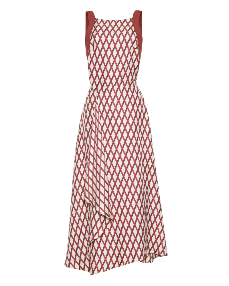Adam Lippes Sunita Midikleid - Rot Rot