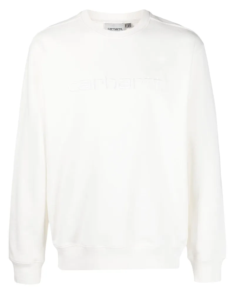 Carhartt WIP Sweatshirt mit Logo-Stickerei - Weiß Weiß