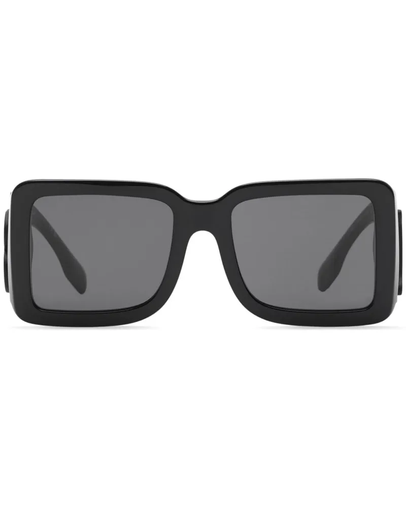 Burberry Eckige Sonnenbrille - Schwarz Schwarz