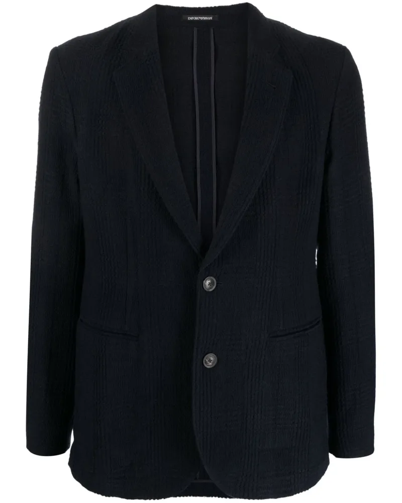 Emporio Armani Kariertes Sakko - Blau Blau