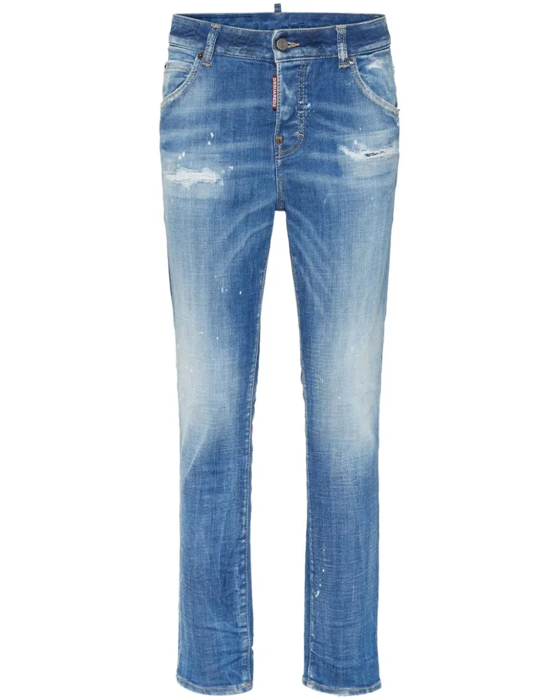 Dsquared2 Skinny-Jeans im Distressed-Look - Blau Blau