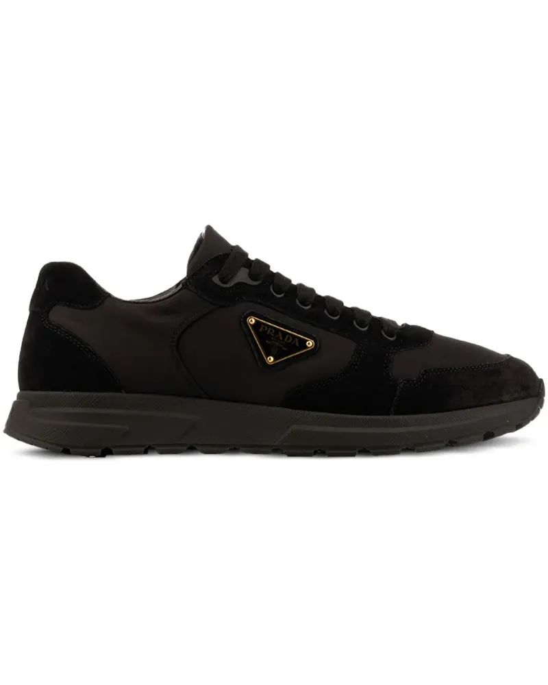 Prada Sneakers mit Logo-Schild - F0002 NERO F0002