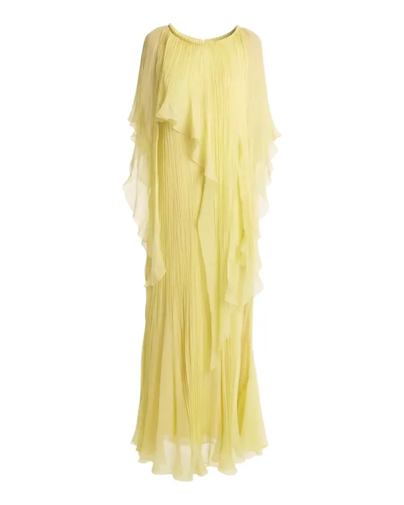 Irina Schrotter Cherise pleated ruffled gown - Gelb Gelb
