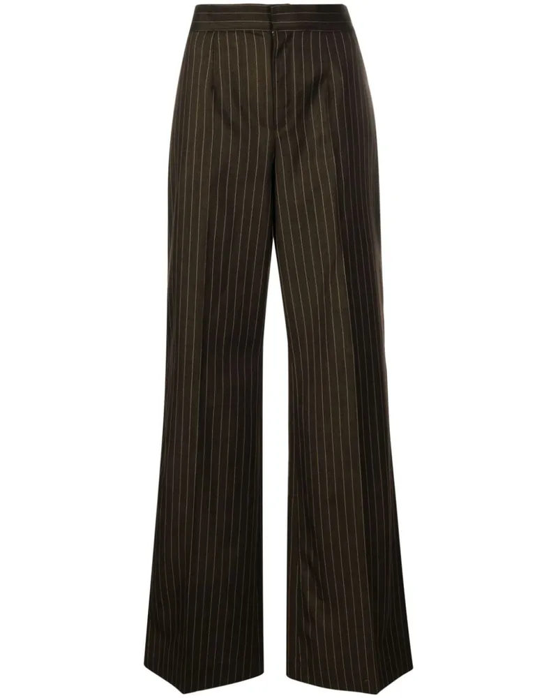 Jean Paul Gaultier Gestreifte Hose - Braun Braun