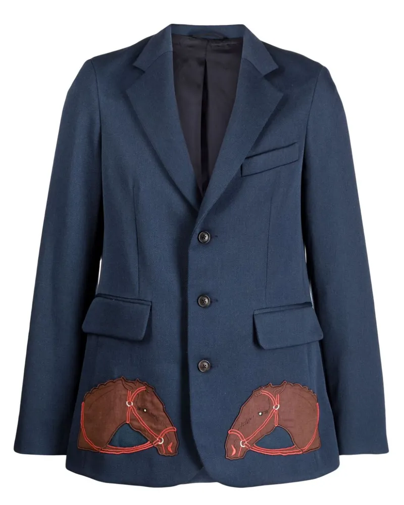BODE Jackett mit Pony-Applikation - Blau Blau