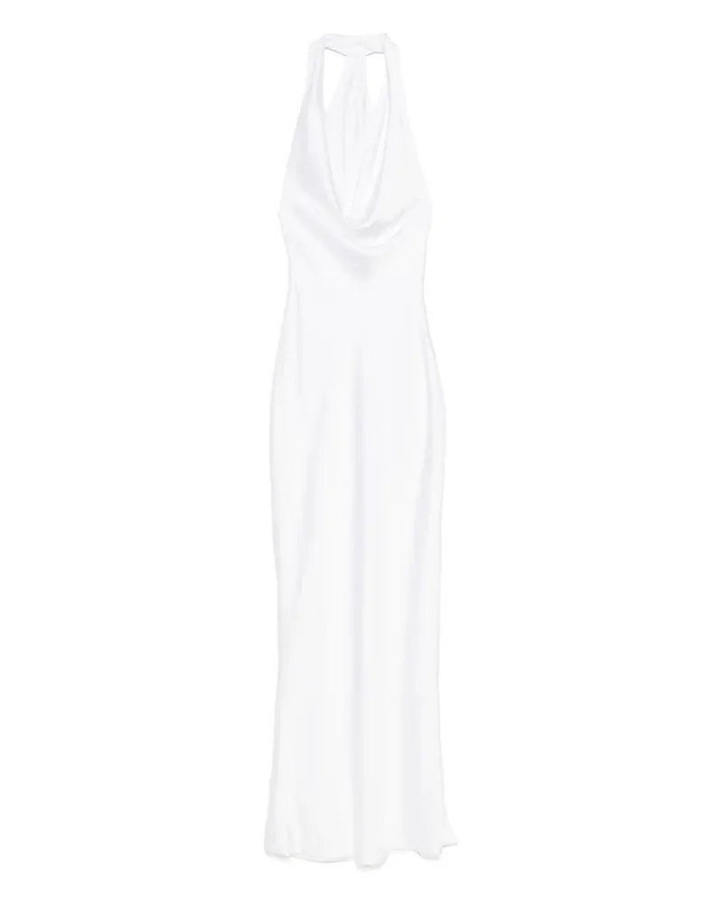 Norma Kamali Drapiertes Abendkleid - Weiß Weiß
