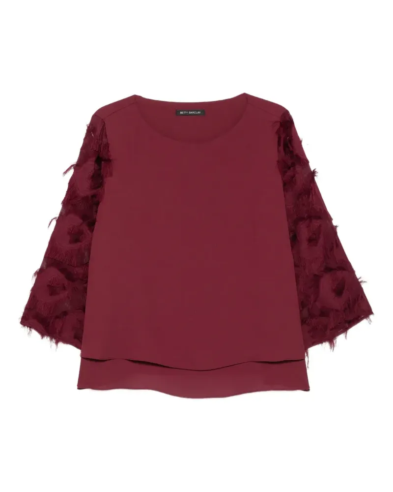 Betty Barclay embellished layered blouse - Rot Rot