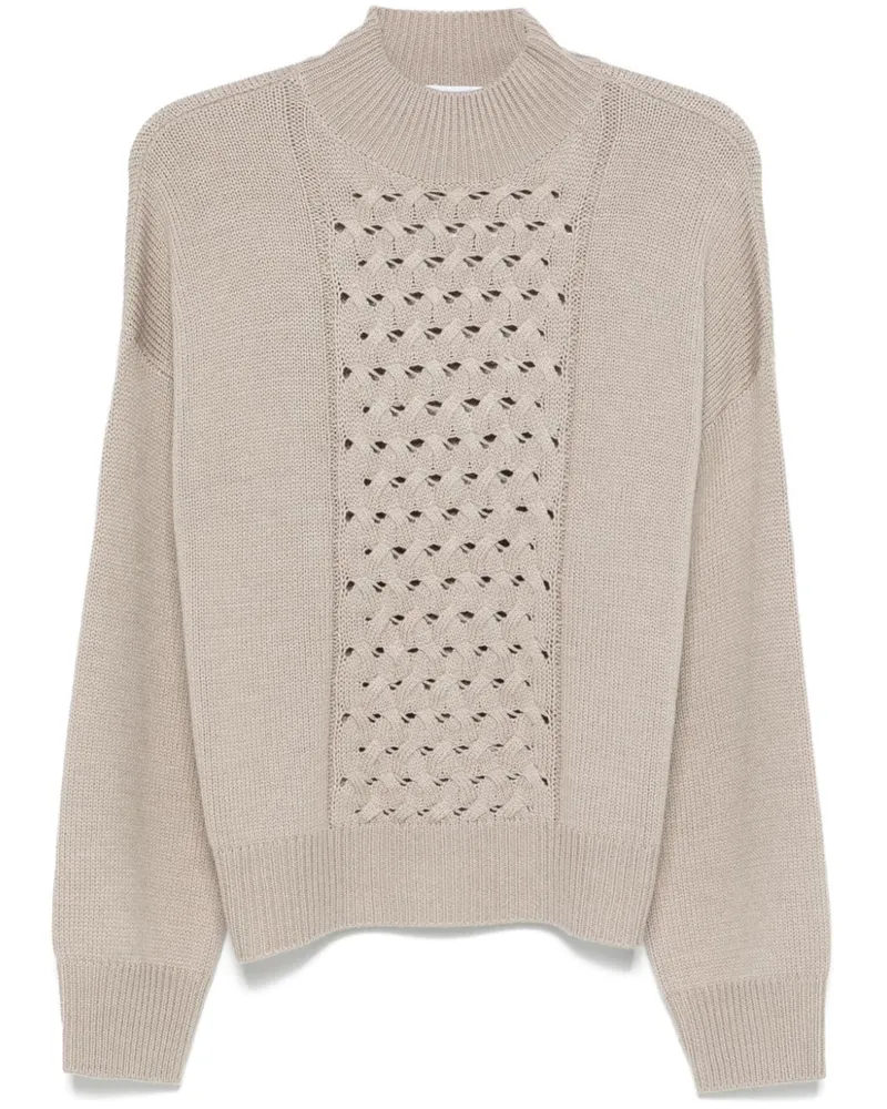 Kaos Pullover mit Stehkragen - Nude Nude