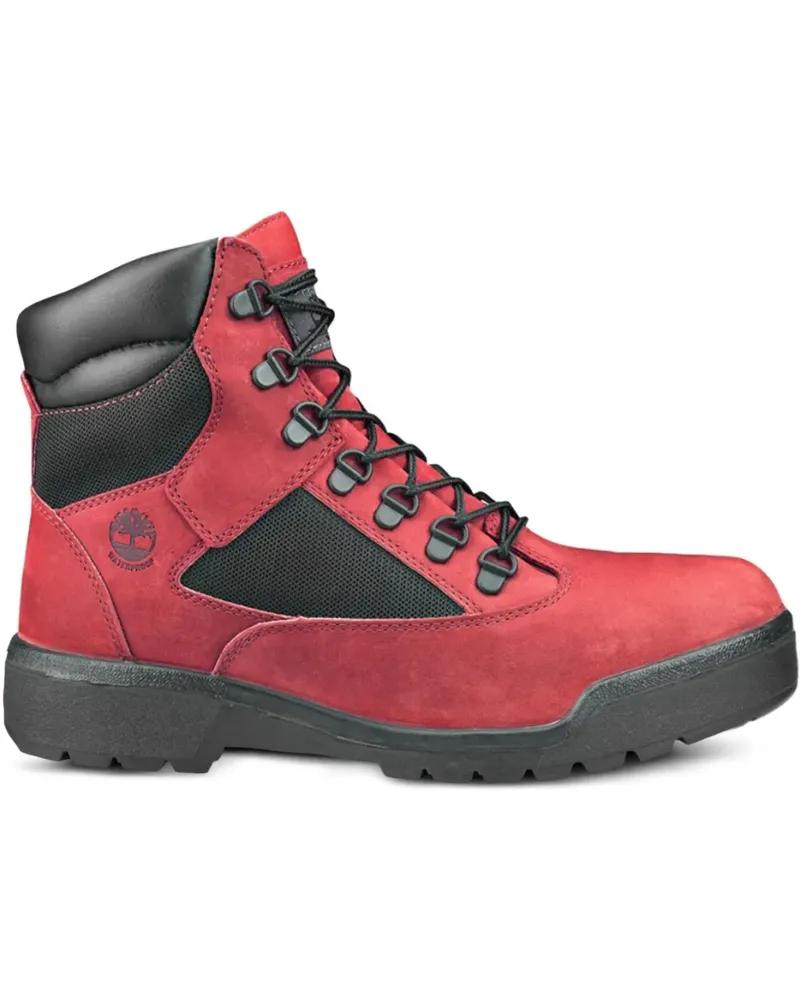 Timberland 6 Inch Field "Red/Black" Stiefel - Rot Rot