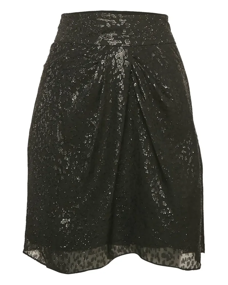 IRO 2020 Minck mit Metallic-Print - Schwarz Schwarz