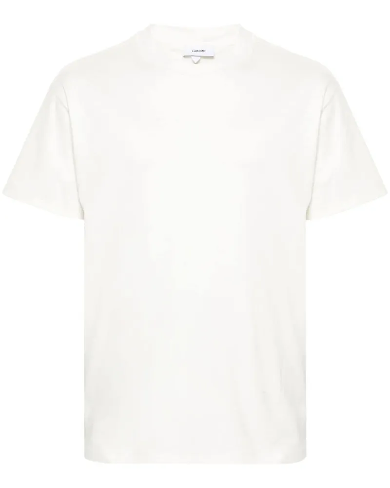 LARDINI T-Shirt mit Rundhalsausschnitt - Weiß Weiß