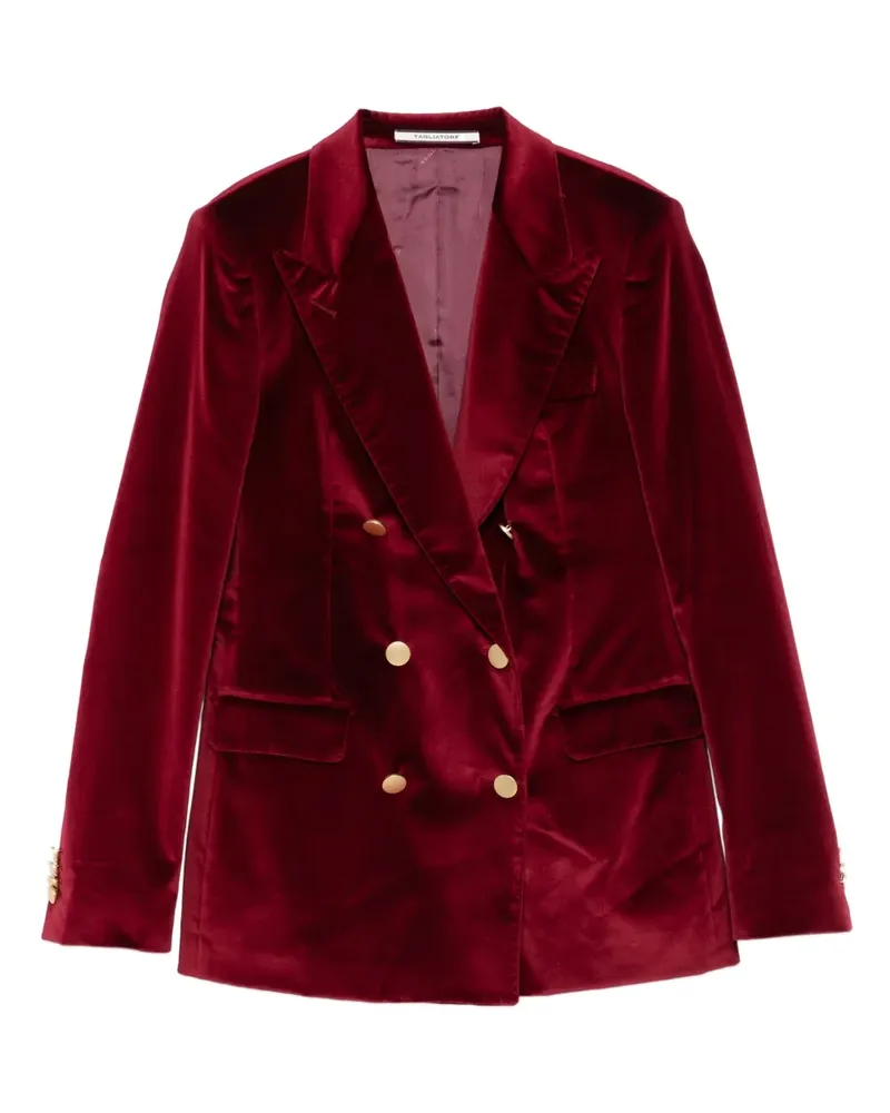 Tagliatore Doppelreihiger Blazer aus Samt - Rot Rot