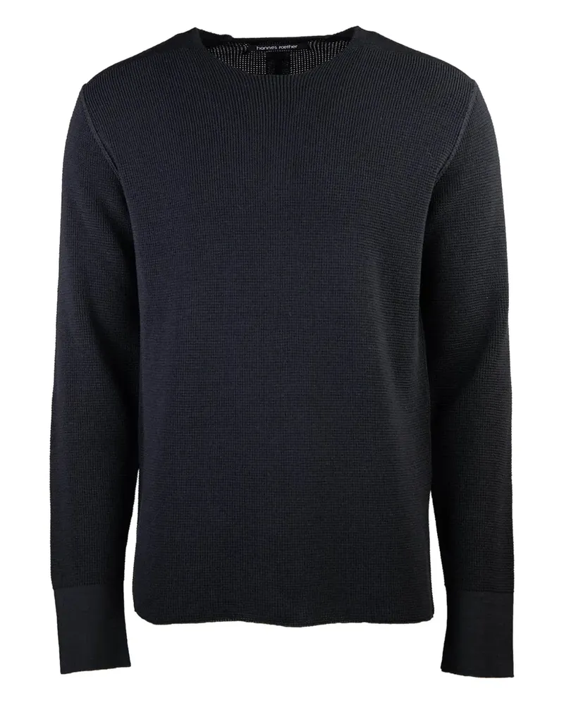 Hannes Roether long-sleeve crew-neck sweater - Schwarz Schwarz