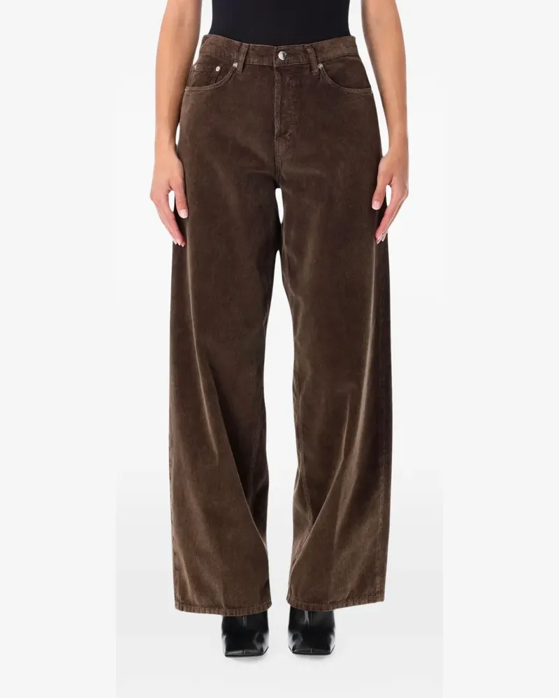 Haikure Cordhose mit weitem Bein - Braun Braun