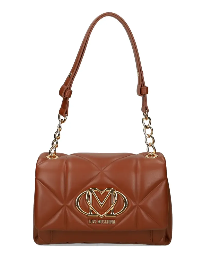 Moschino quilted chain-strap cross body bag - Braun Braun