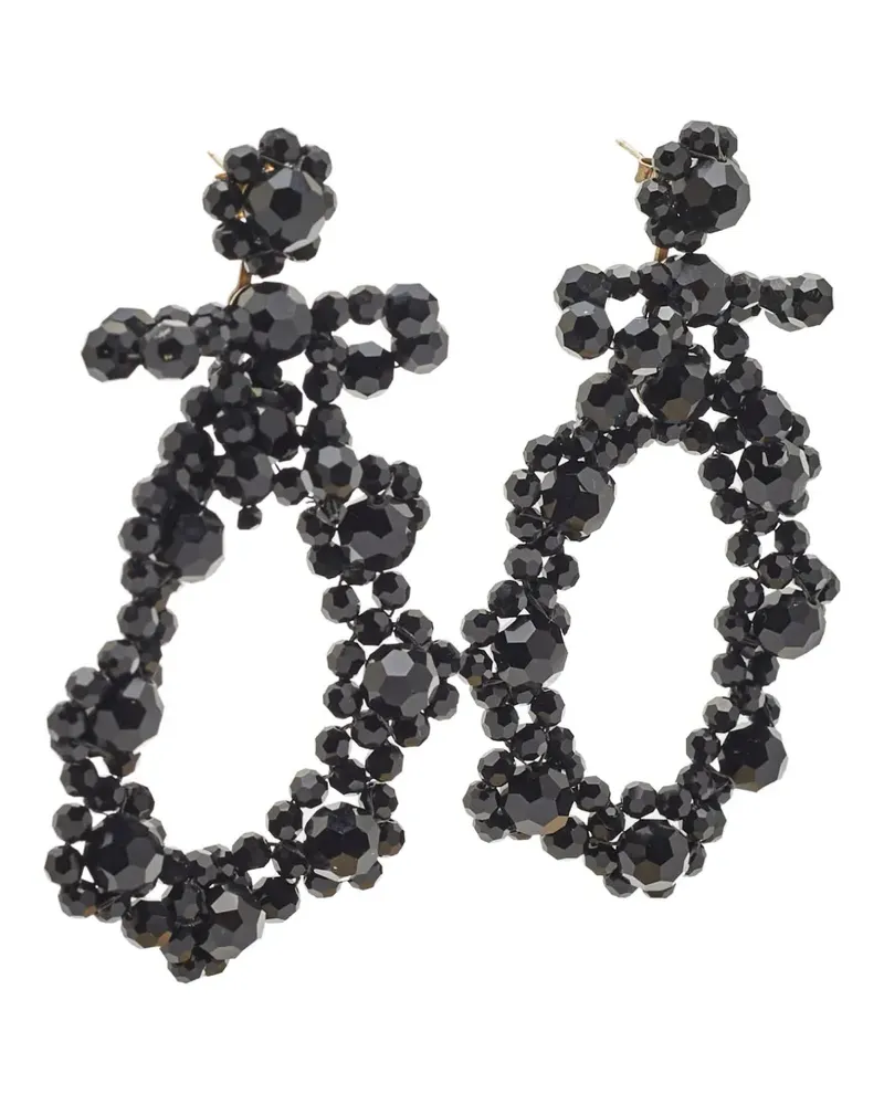 Simone Rocha beads drop earrings - Schwarz Schwarz