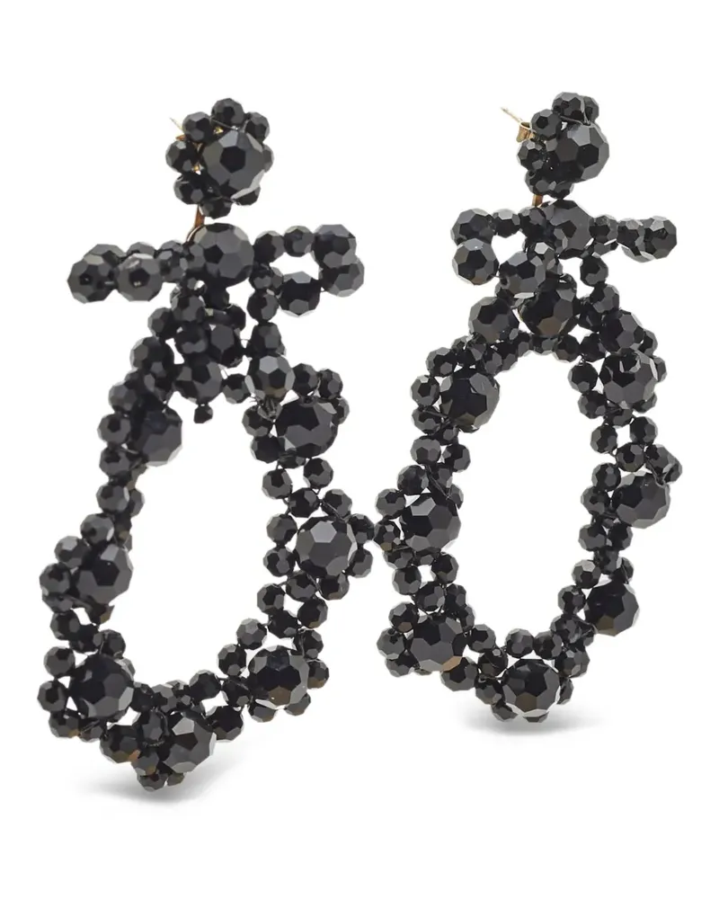 Simone Rocha beads drop earrings - Schwarz Schwarz