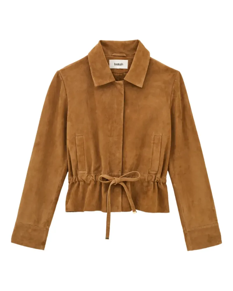ba&sh Manita drawstring suede jacket - Braun Braun