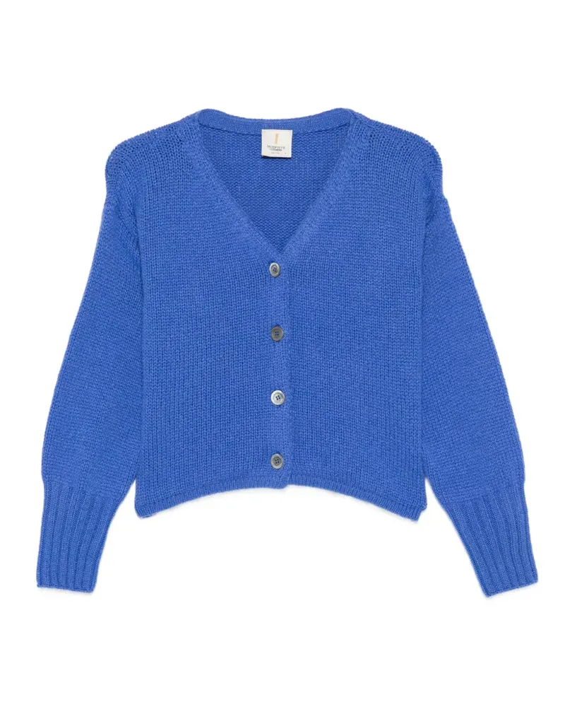 INCENTIVE! cashmere Cardigan mit V-Ausschnitt - Blau Blau