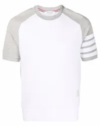 Thom Browne T-Shirt mit Streifen Weiß