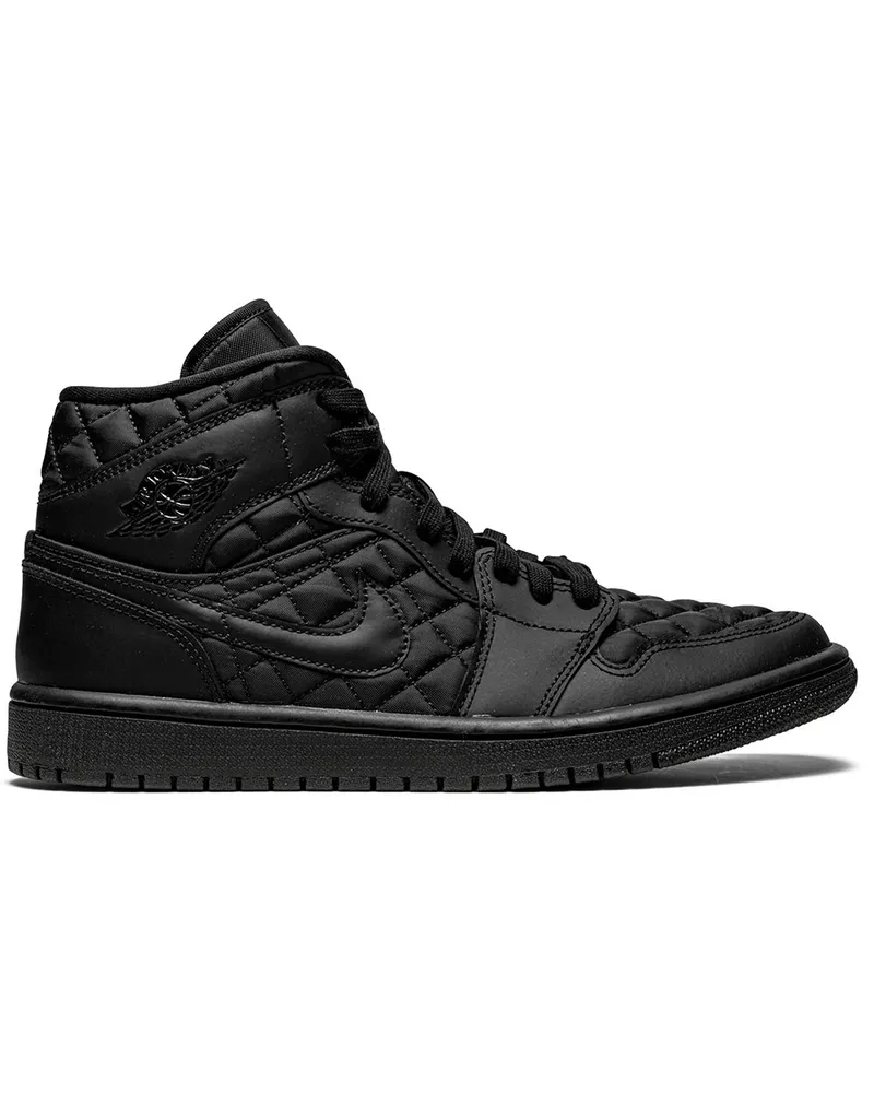 Jordan Air  1 Mid Sneakers - Schwarz Schwarz