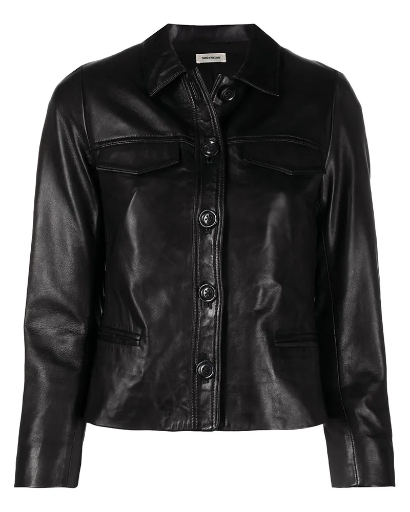 Zadig & Voltaire Jacke mit Knopfleiste - Schwarz Schwarz