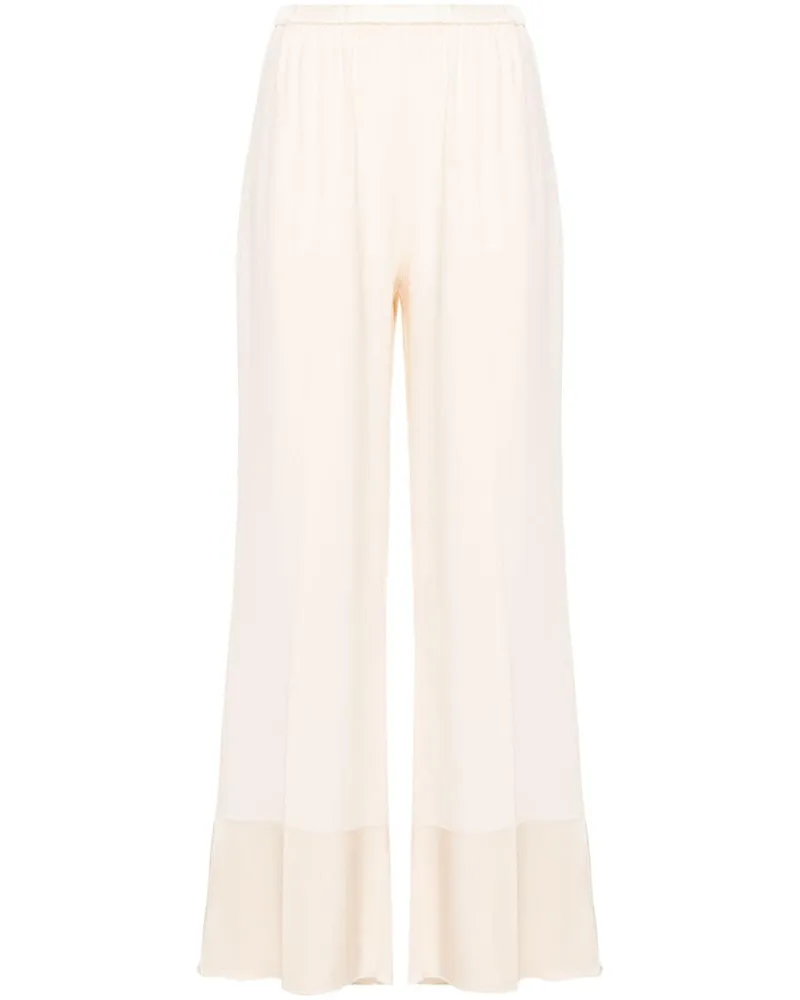 forte_forte Krepphose mit geradem Bein - Nude Nude
