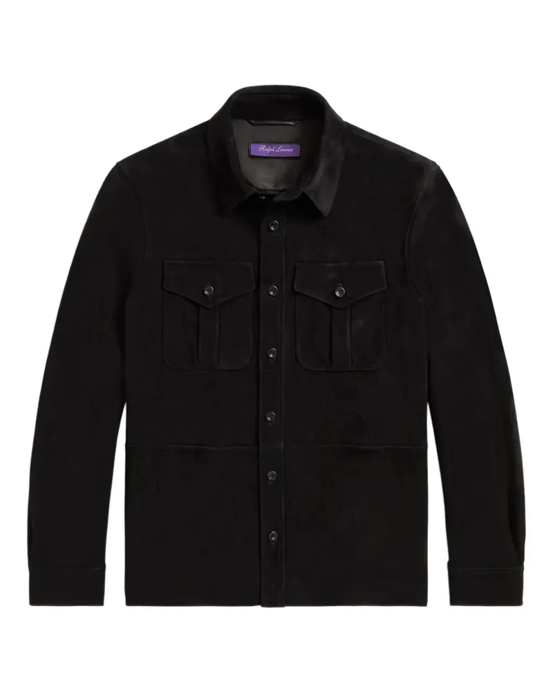 Ralph Lauren suede cargo jacket - Schwarz Schwarz