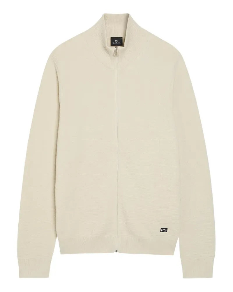 Paul Smith zip-up knitted cardigan - Nude Nude