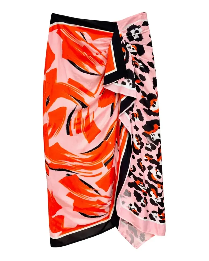 Essentiel Juanita printed midi skirt - Rosa Rosa