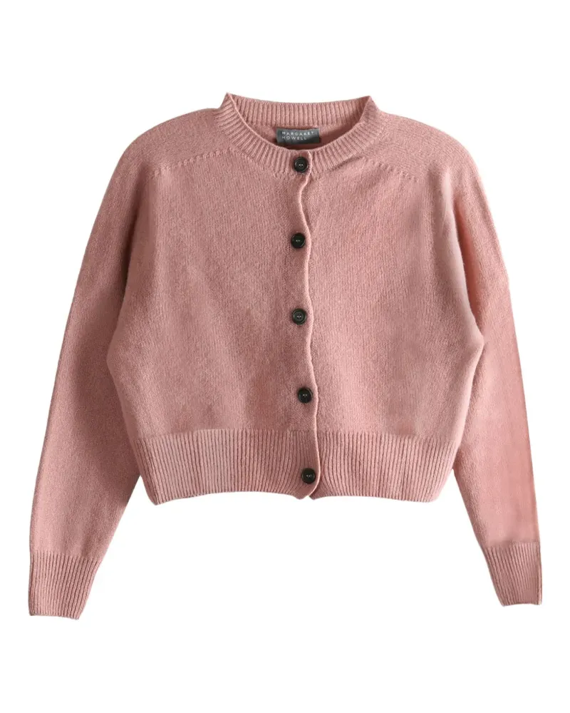 Margaret Howell Cropped-Cardigan mit Knopfleiste - Rosa Rosa