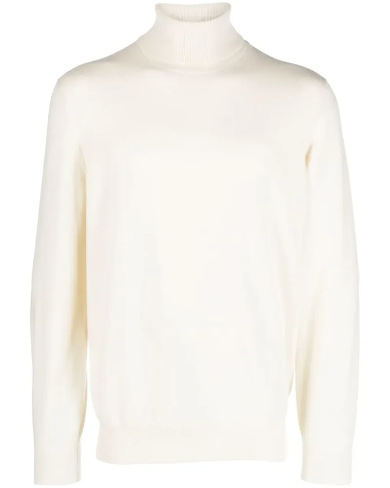 Brunello Cucinelli Kaschmirpullover mit Rollkragen - Weiß Weiß