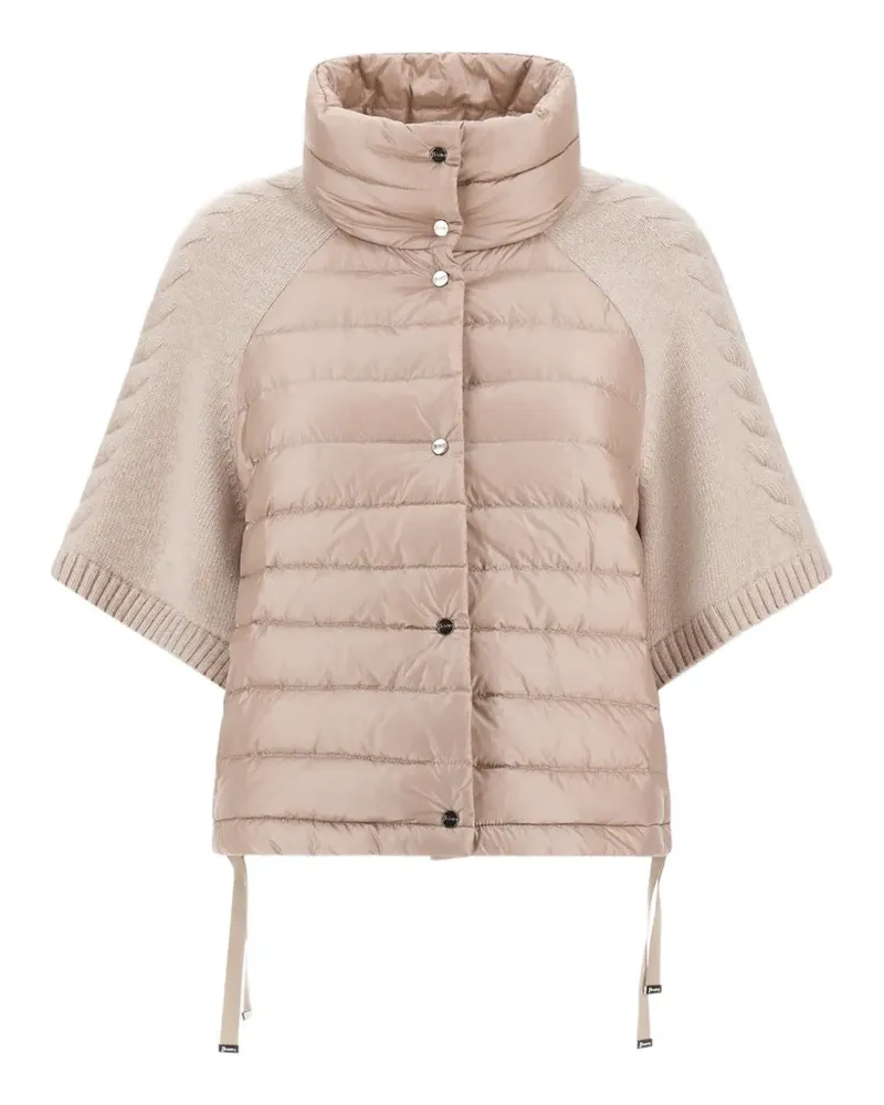 Herno Resort quilted cable-knit jacket - Nude Nude