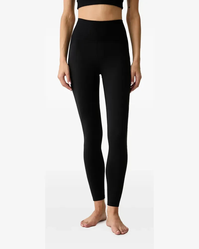 Casall Leggings mit geripptem Bund - Schwarz Schwarz