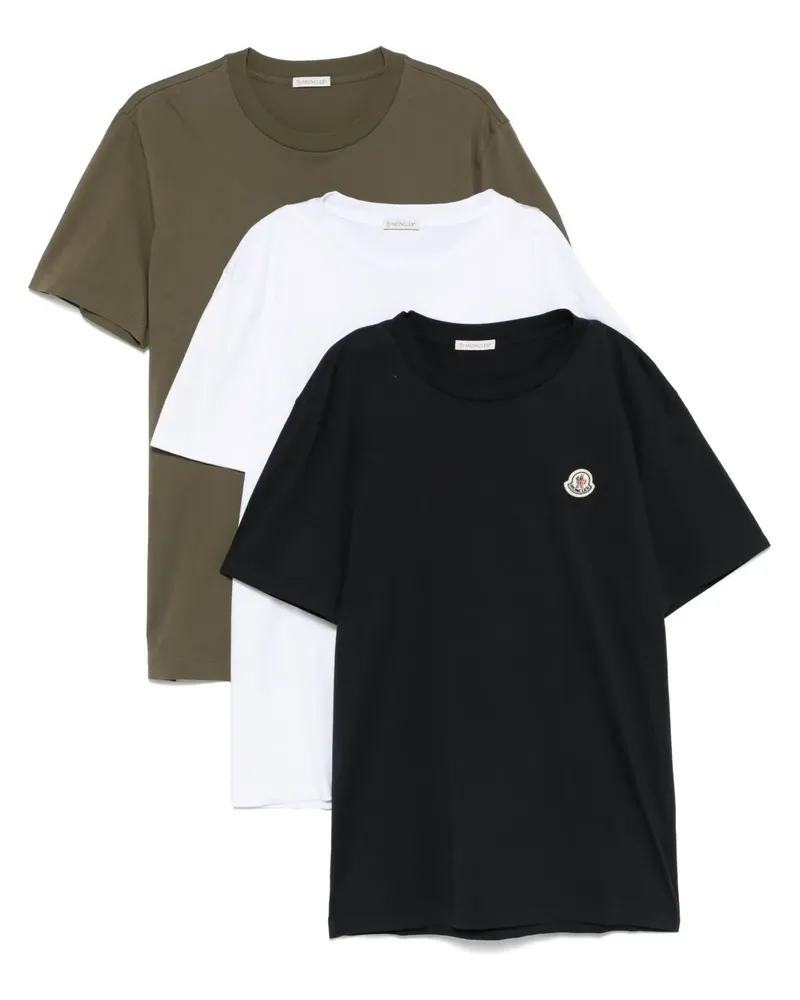 Moncler Set aus drei T-Shirts - Schwarz Schwarz