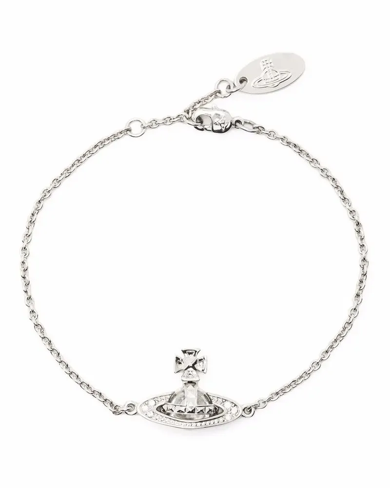 Vivienne Westwood Armband mit Logo-Schild - Silber Silber