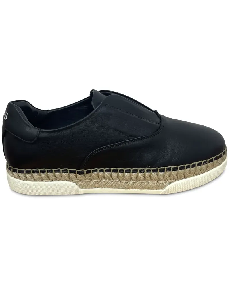TOD'S espadrille-sole sneakers - Schwarz Schwarz