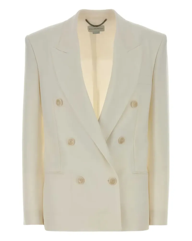 Stella McCartney Tailoring DB Canvas-Jacke - Nude Nude