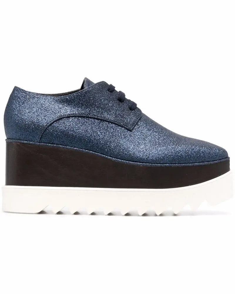 Stella McCartney Elyse Plateau-Schuhe im Metallic-Look - Grau Grau