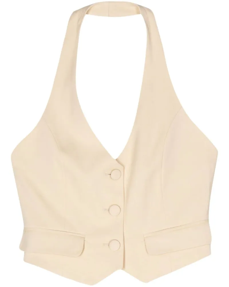 ba&sh Good Neckholder-Weste - Nude Nude