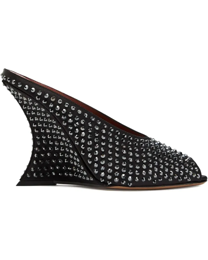 Paris Texas 105mm Nina stud-embellishment sandals - Schwarz Schwarz