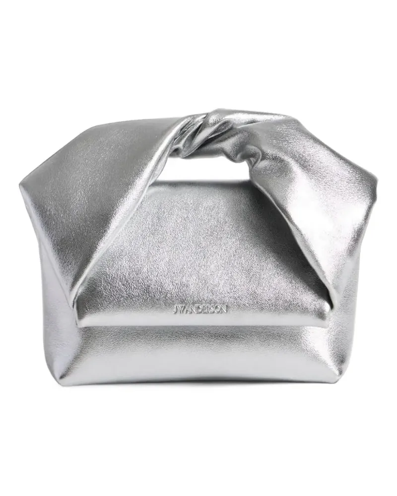 J.W.Anderson small Twister leather crossbody bag - Silber Silber