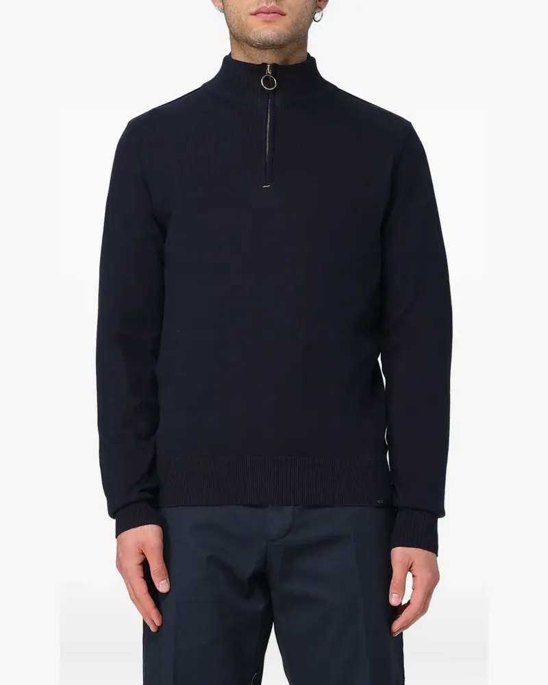 Paul & Shark Pullover mit Reißverschlussdetail - Blau Blau