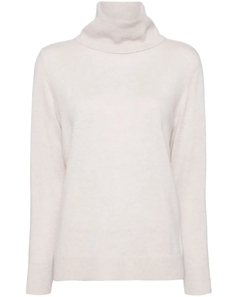 N.Peal Lockerer Rollkragenpullover - Nude Nude