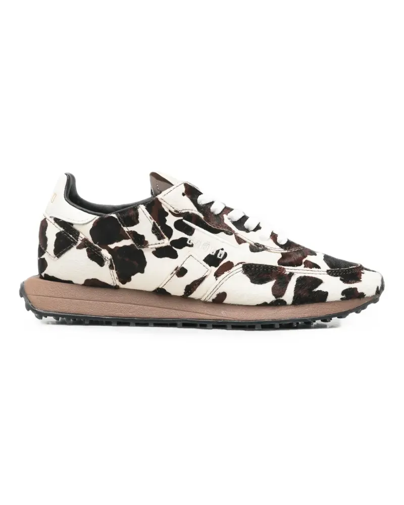 GHŌUD Sneakers aus Kalbsfell mit Kuh-Print - Weiß Weiß