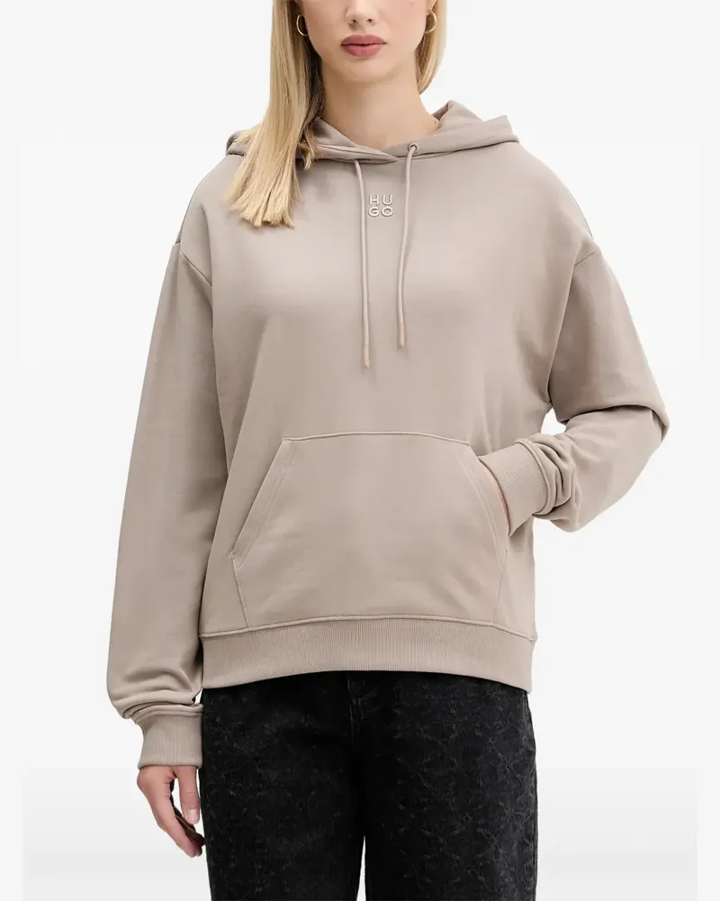 HUGO BOSS Hoodie mit Logo - Nude Nude