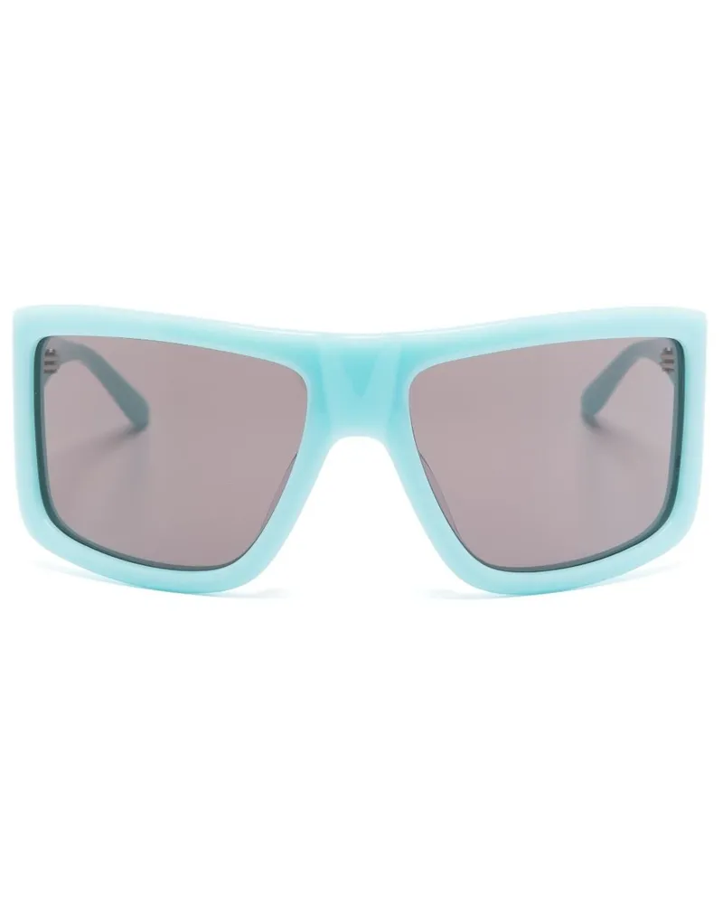 Courrèges Eckige Sonnenbrille - Blau Blau