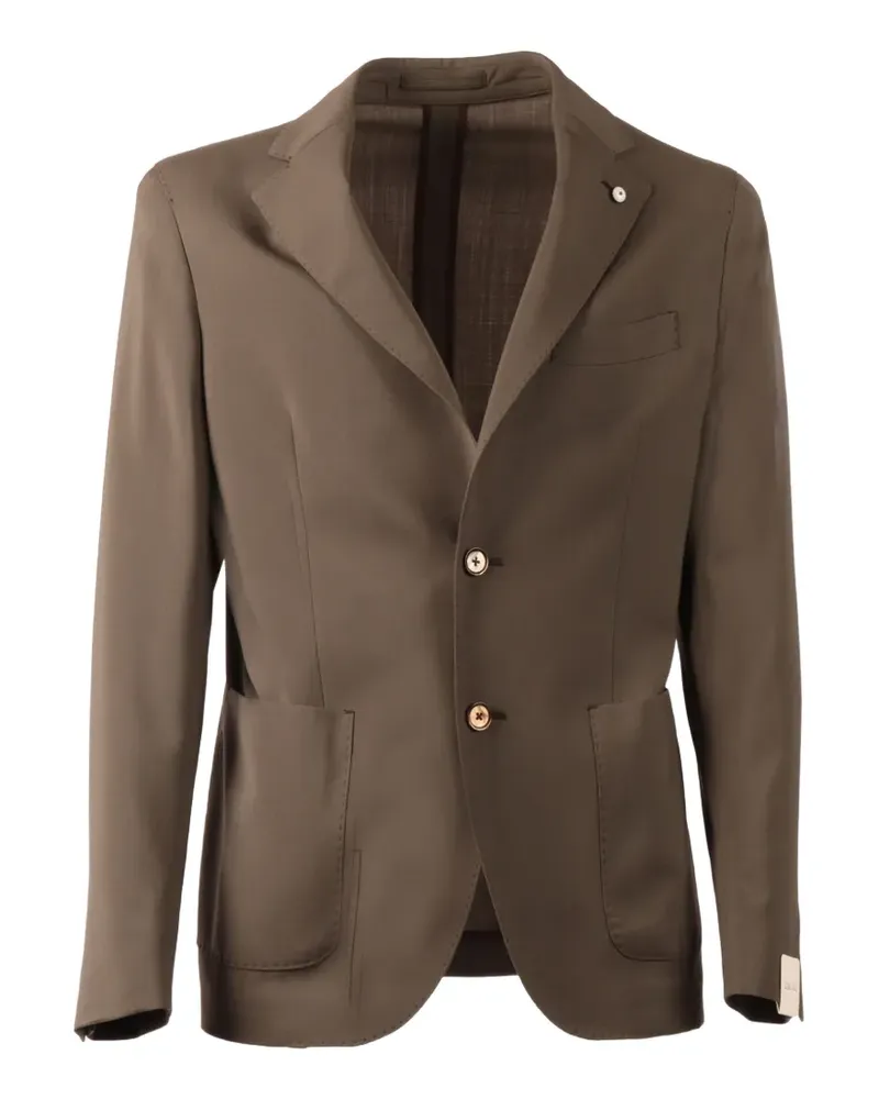 Luigi Bianchi Mantova single-breasted blazer - Braun Braun