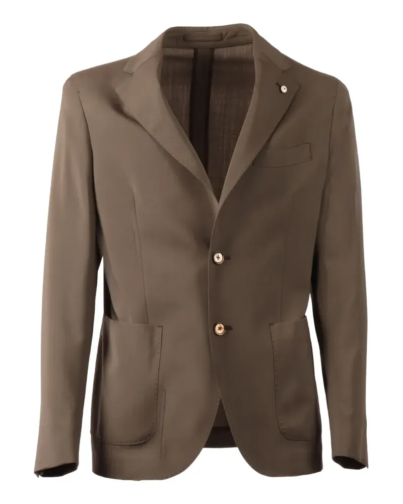 Luigi Bianchi Mantova single-breasted blazer - Braun Braun
